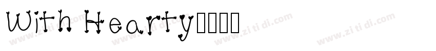 With Hearty字体转换